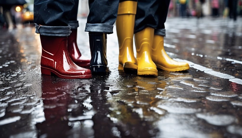 Calçado ideal para chuva
